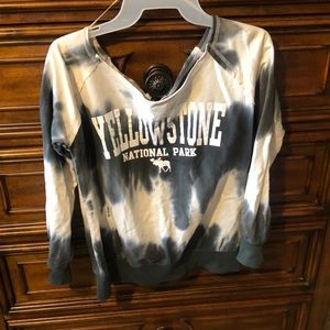 Off the shoulder sweatshirt